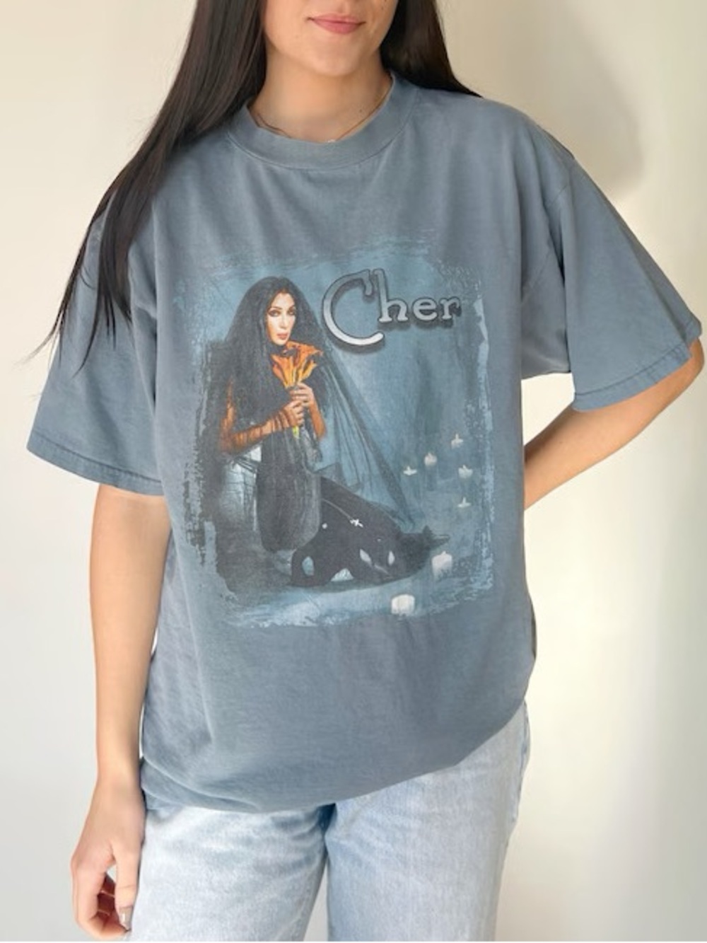 Vintage CHER Shirt Concert T-Shirt Graphic Tee size L